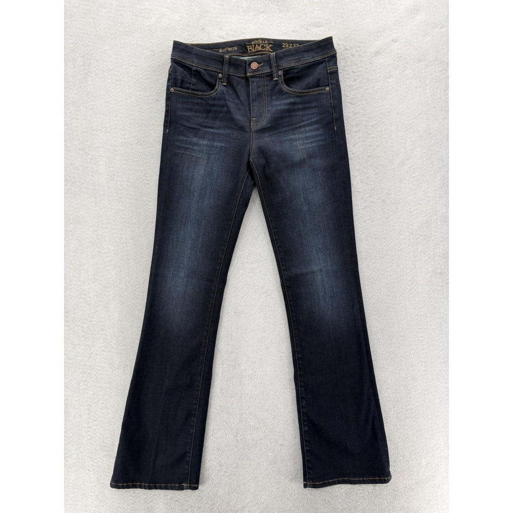 Buckle Black Bootcut Jeans Womens 29x32 Blue Dark Wash Stretch Denim Fit No.76